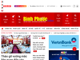 'baobinhphuoc.com.vn' screenshot