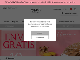 'mimao.es' screenshot