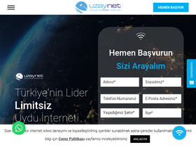 'uzaynet.com.tr' screenshot