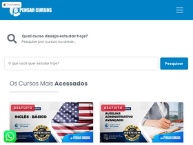 'pensarcursos.com.br' screenshot