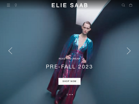 'eliesaab.com' screenshot