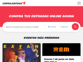 'compralaentrada.com' screenshot