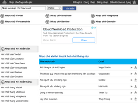 'tainhaccho.net' screenshot