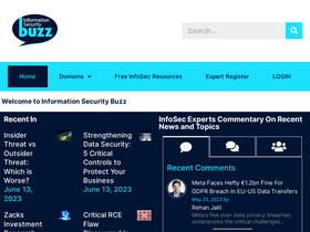 'informationsecuritybuzz.com' screenshot