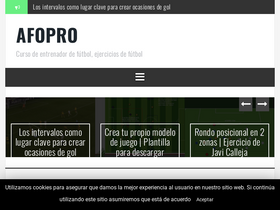 'afopro.com' screenshot