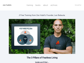 'zenhabits.net' screenshot