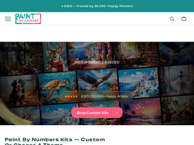 Paint by Canvas homepage screenshot