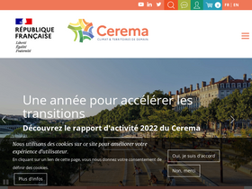 'cerema.fr' screenshot