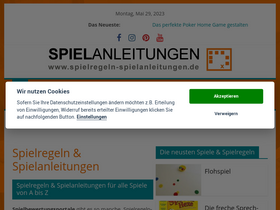 'spielregeln-spielanleitungen.de' screenshot