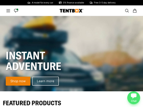 'tentbox.com' screenshot