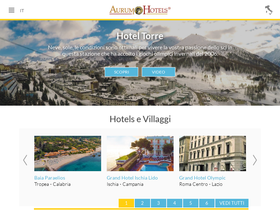 'aurumhotels.it' screenshot