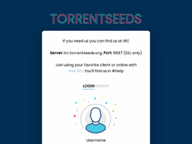 'torrentseeds.org' screenshot