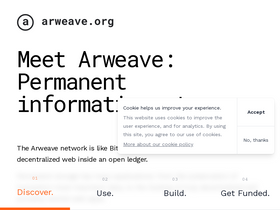 'arweave.org' screenshot