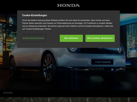 'honda.at' screenshot