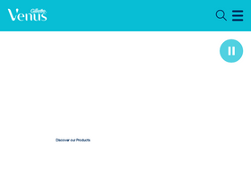 'gillettevenus.com' screenshot