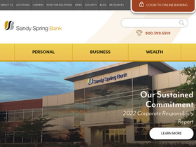 'sandyspringbank.com' screenshot