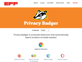 'privacybadger.org' screenshot