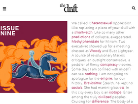 'thedriftmag.com' screenshot