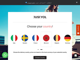 justyol.com homepage screenshot