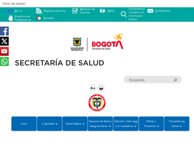 'saludcapital.gov.co' screenshot