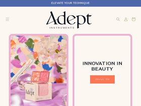 adeptinstruments.com homepage screenshot