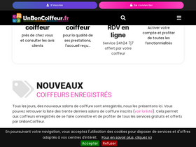 'unboncoiffeur.fr' screenshot