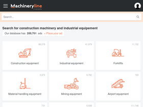 'machineryline.info' screenshot