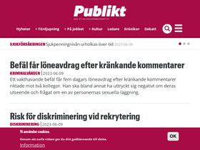 'publikt.se' screenshot