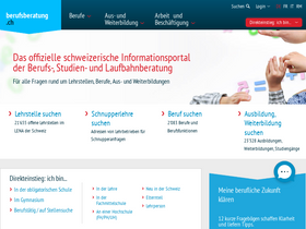 'berufsberatung.ch' screenshot