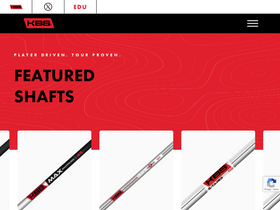 'kbsgolfshafts.com' screenshot