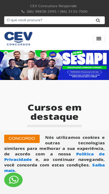 cevconcursos.com.br Traffic Analytics, Ranking & Audience [February