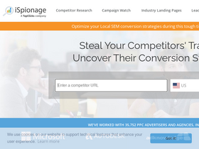 'ispionage.com' screenshot