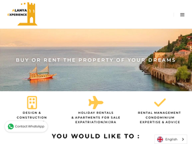 Alanya Experience website screenshot