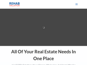 'rehabvaluator.com' screenshot