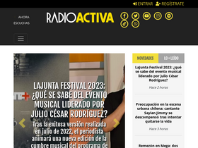 'radioactiva.cl' screenshot