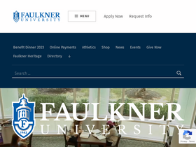 'faulkner.edu' screenshot