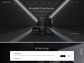 'saramonic.com' screenshot