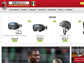 'acmilan.com.pl' screenshot