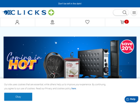 'clicks.co.za' screenshot
