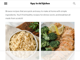 'amyinthekitchen.com' screenshot