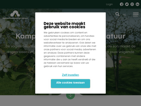 'natuurkampeerterreinen.nl' screenshot
