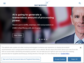 'skyworksinc.com' screenshot