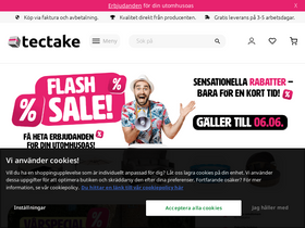 'tectake.se' screenshot