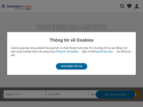 'hotcourses.vn' screenshot