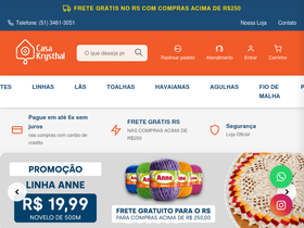 casakrysthal.com.br homepage screenshot