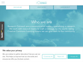 'researchoutreach.org' screenshot