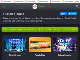 'classicgame.com' screenshot