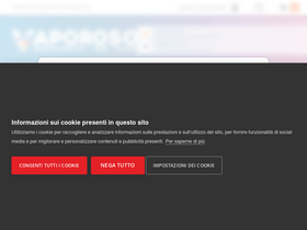 'vaporoso.it' screenshot