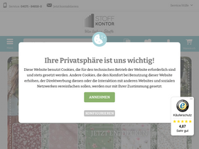 'stoffkontor.eu' screenshot