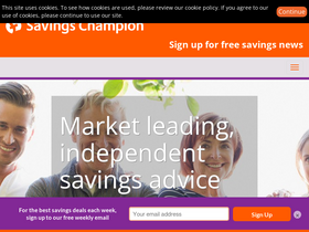 'savingschampion.co.uk' screenshot